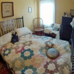 Rope bed featured in Maude Meir Bedroom.